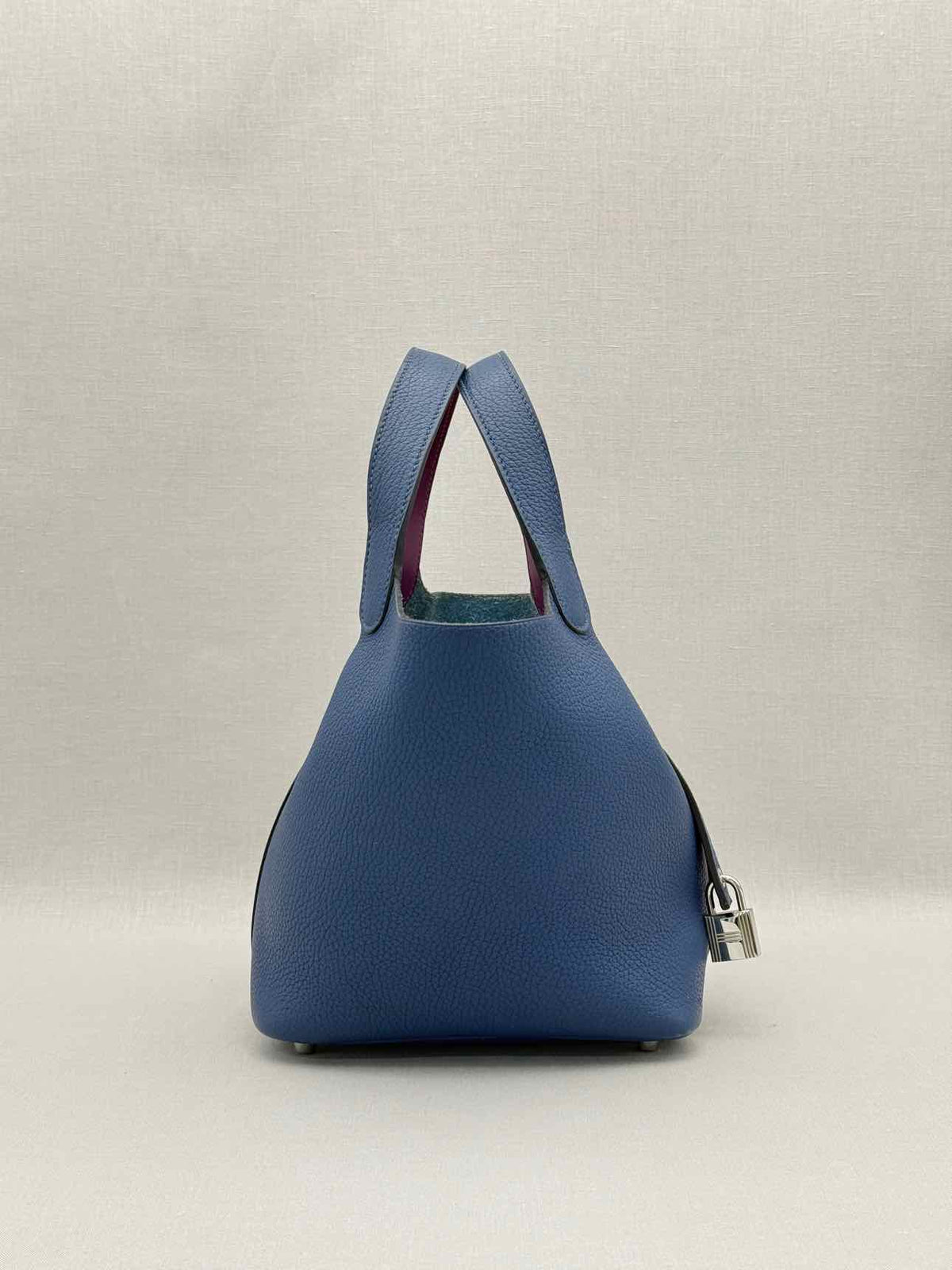 HERMES Picotin Bleu Agate Top Handle