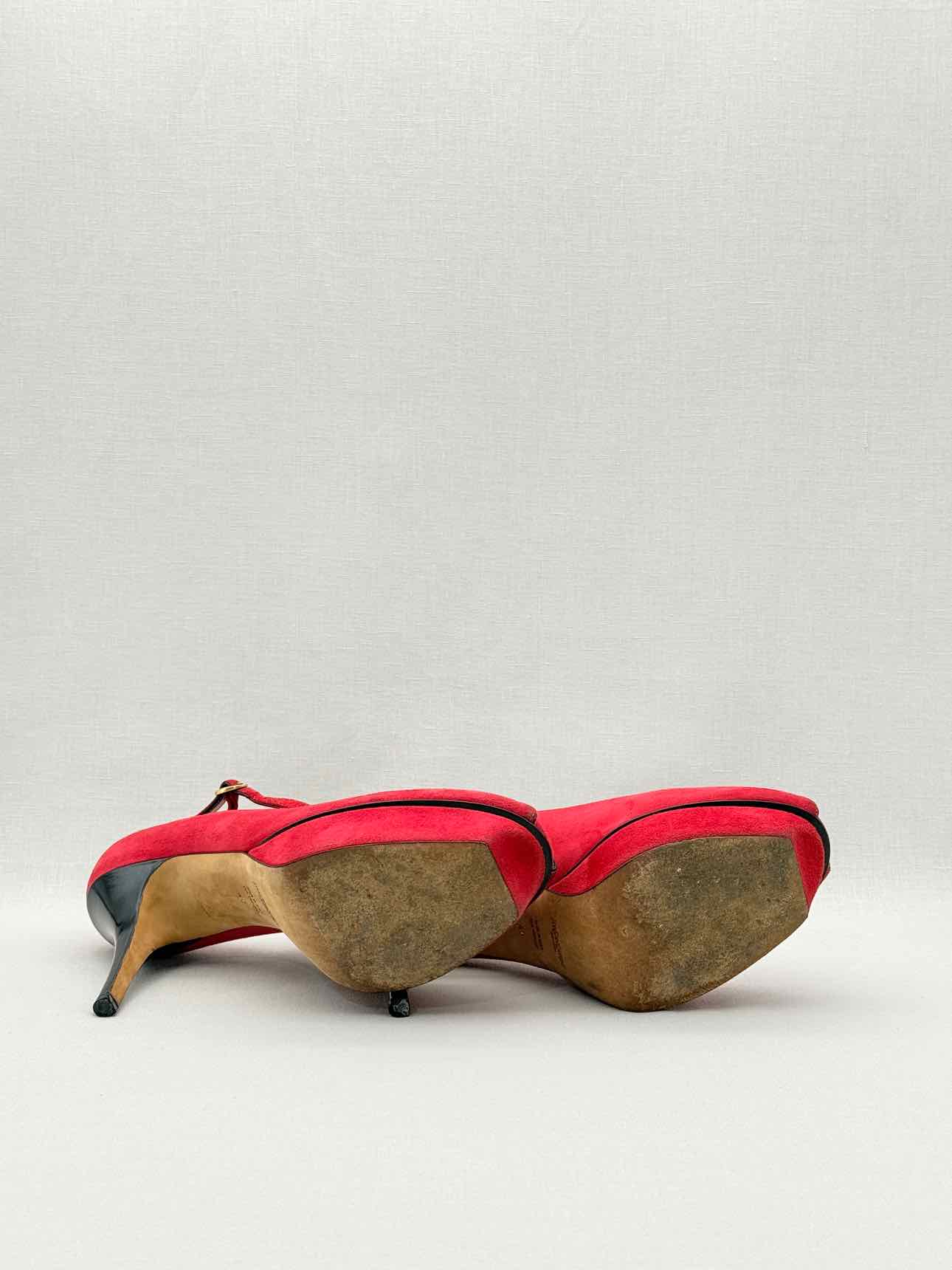 YSL Red Size EU 40 Mary Janes
