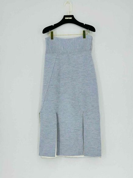 3.1 PHILLIP LIM Grey Size Medium Midi Skirt