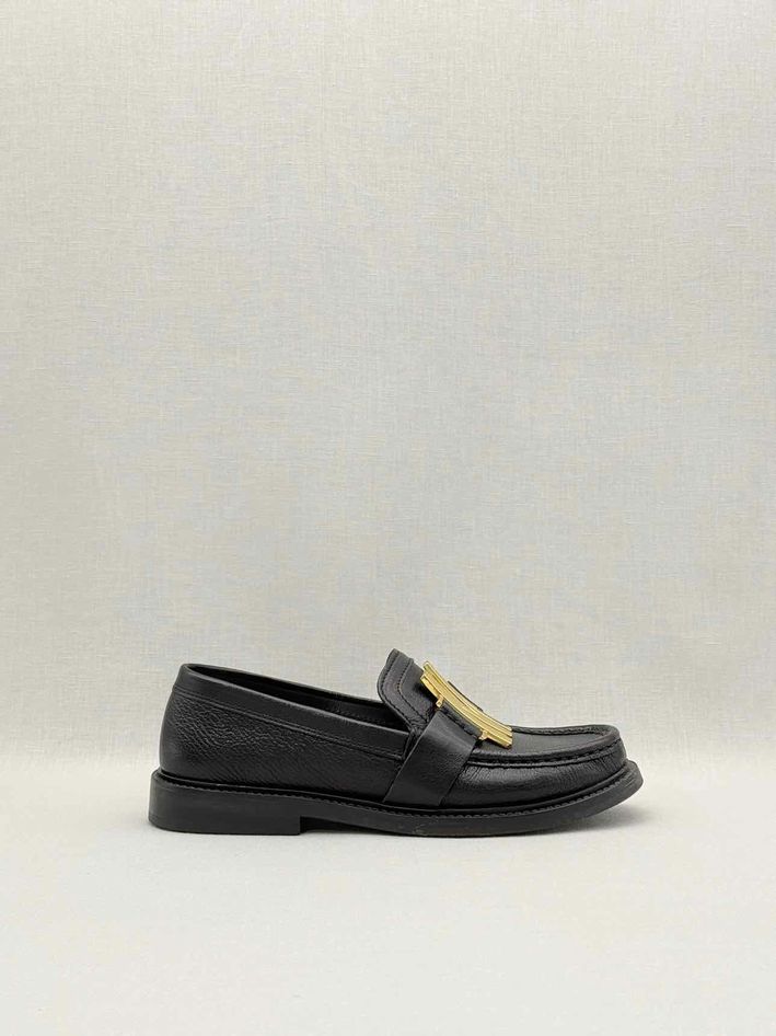 MOSCHINO College Black Size EU 37 Loafers