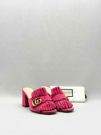 GUCCI GG Marmont Pink Size EU 35 Mules
