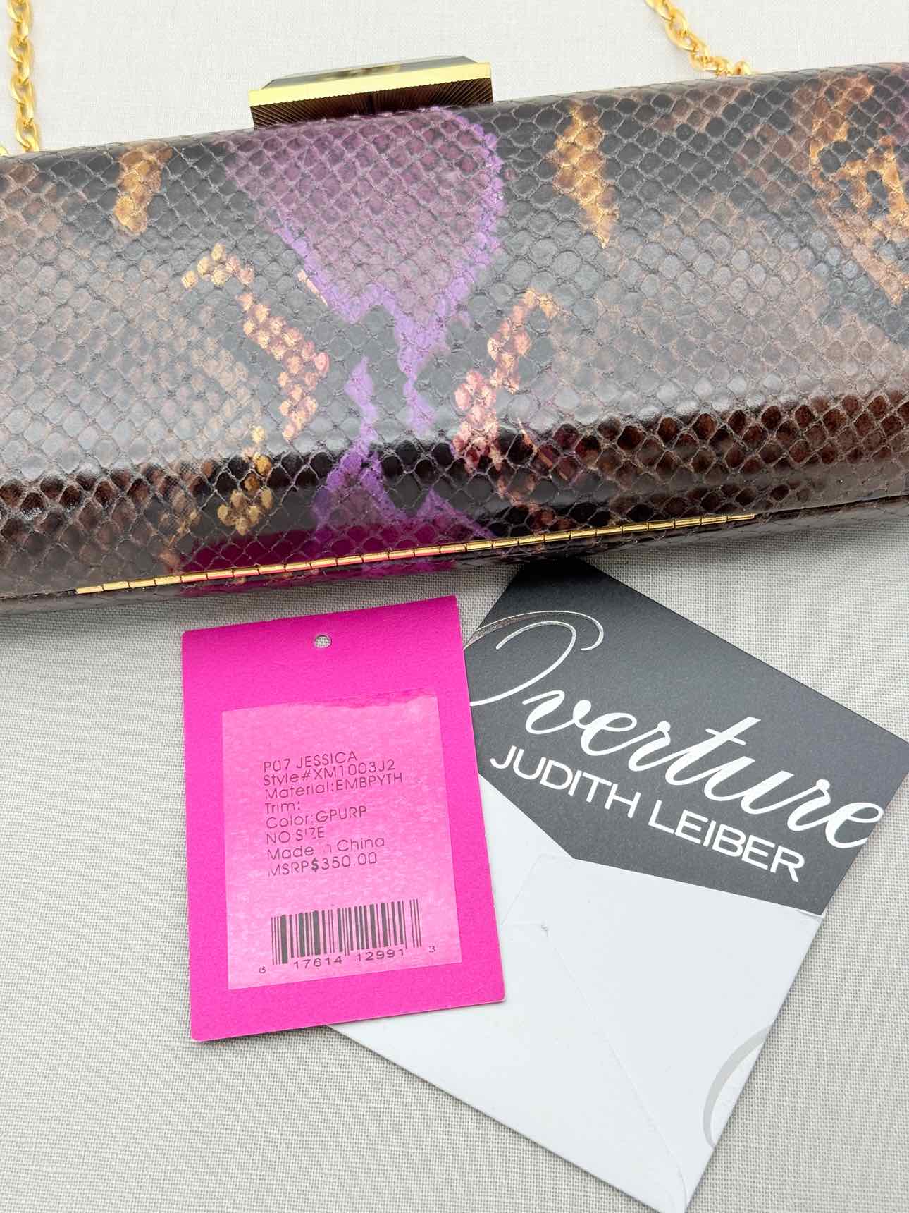 JUDITH LEIBER Jessica Purple Multicolor Clutch