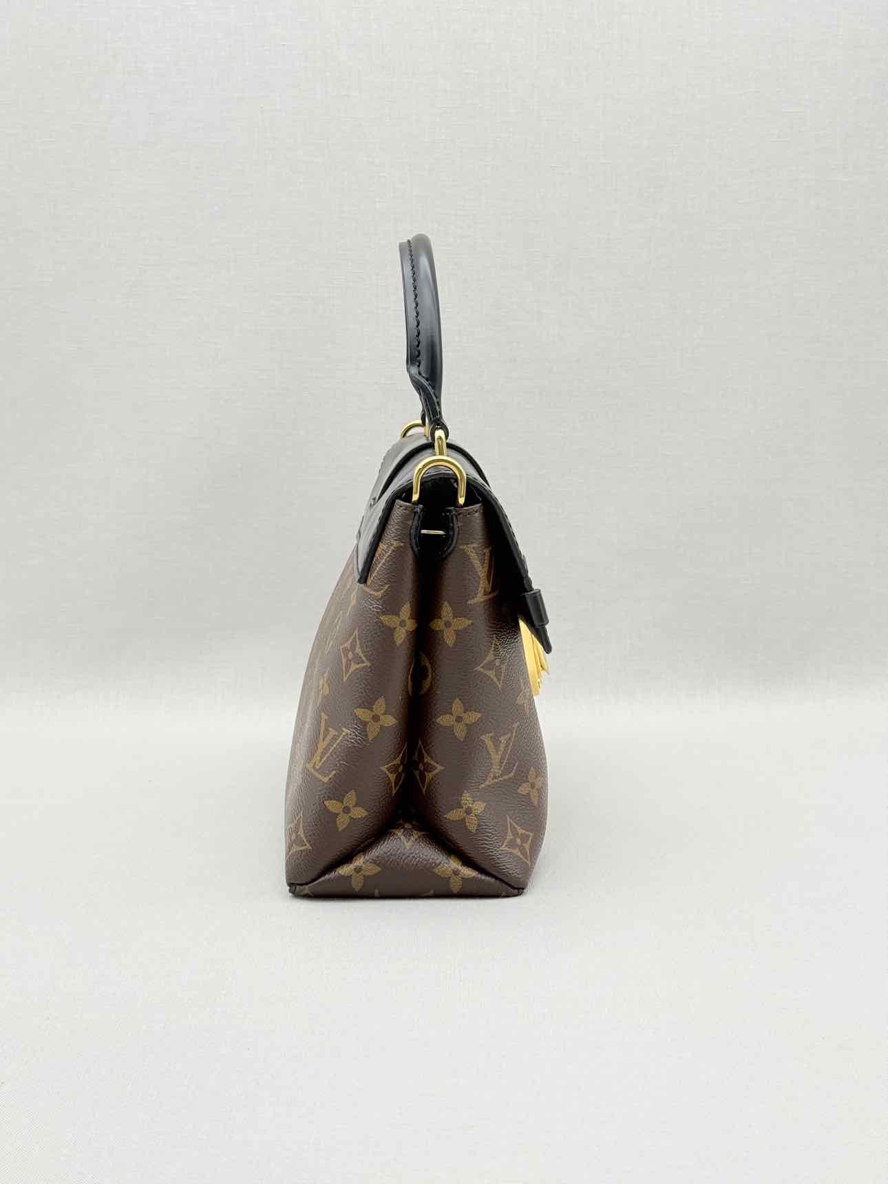 LOUIS VUITTON One Handle Brown & Black Top Handle