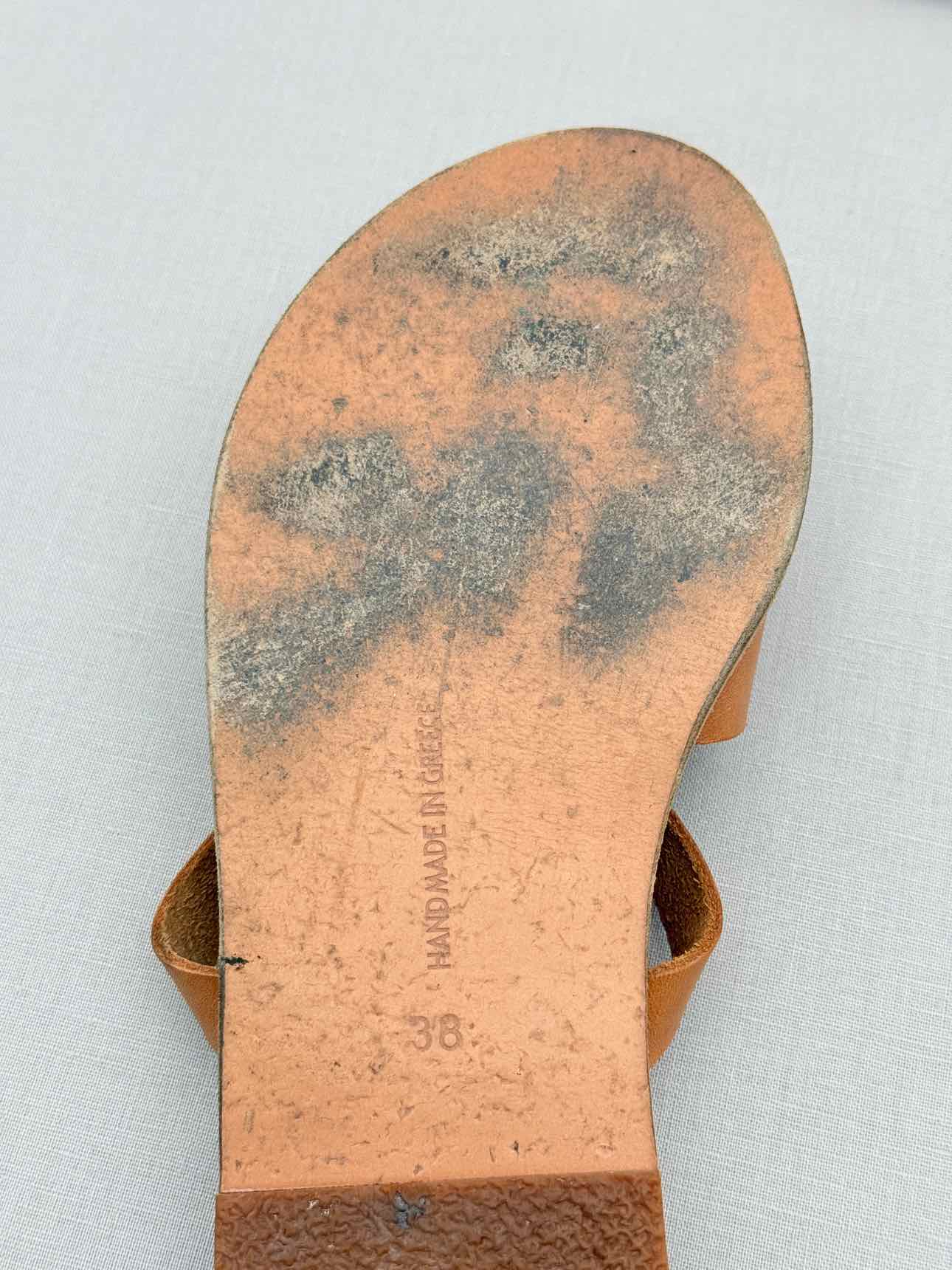 ANCIENT GREEK SANDALS Daphnae Tan Size EU 38 Sandals