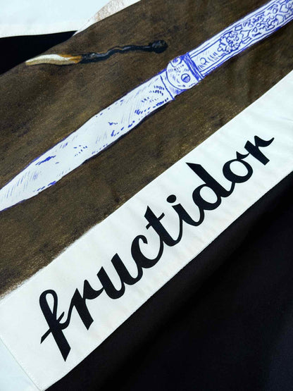 PRADA Silk-faille Black Multicolor Size US 6 Midi Skirt