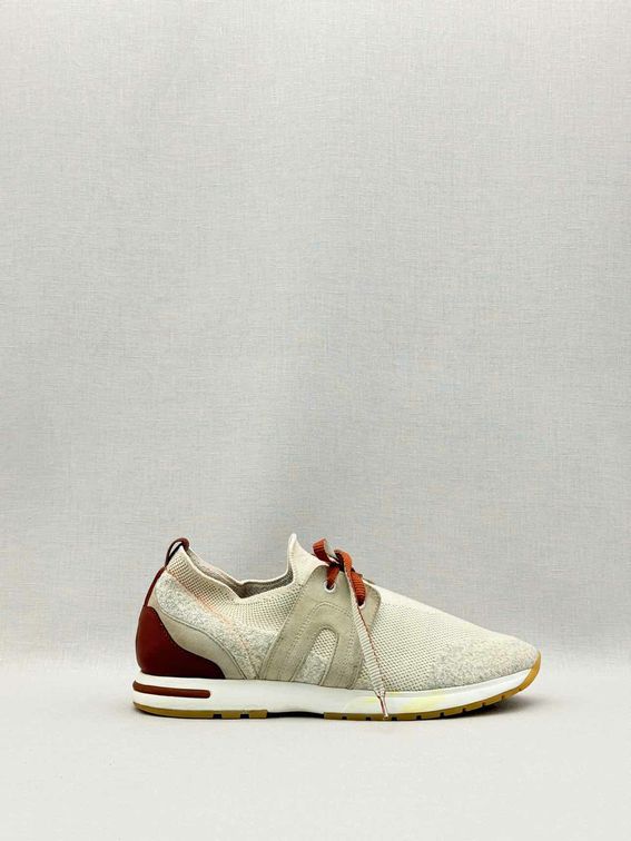 LORO PIANA 360 LP Lady Flexy Grey Size EU 38.5 Sneakers