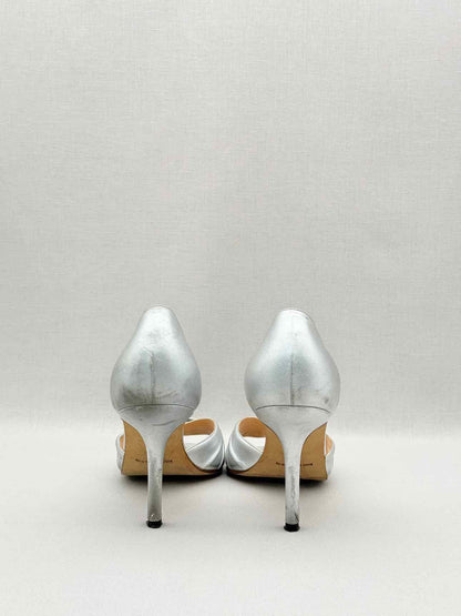 MANOLO BLAHNIK Silver Size EU 38.5 Heeled Sandals
