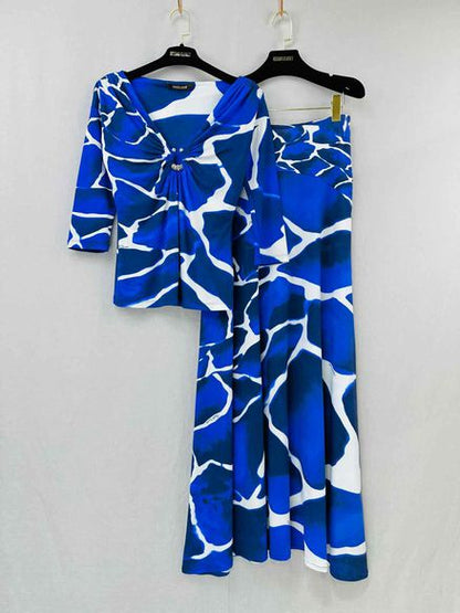 ROBERTO CAVALLI Size US 6/4 Top & Skirt Outfit
