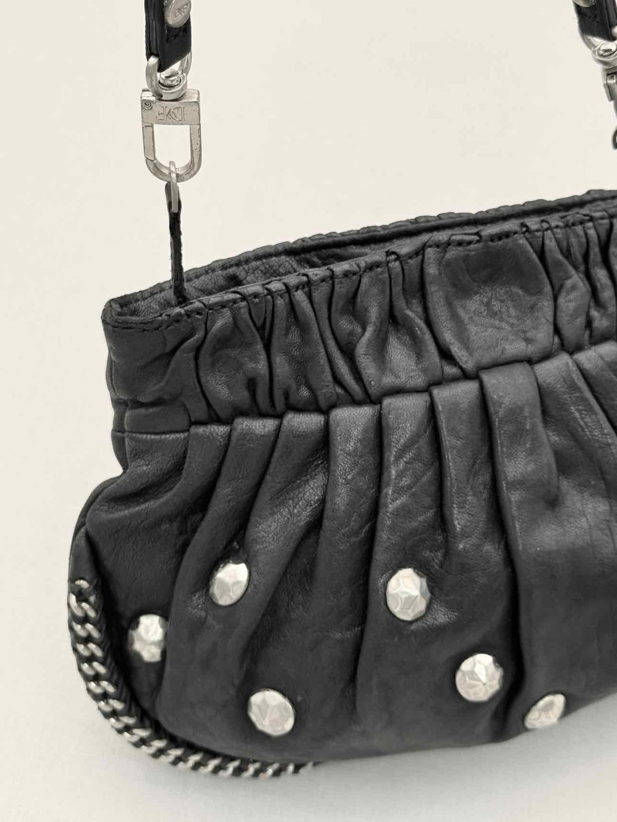 DIANE VON FURSTENBERG Belle Black Clutch