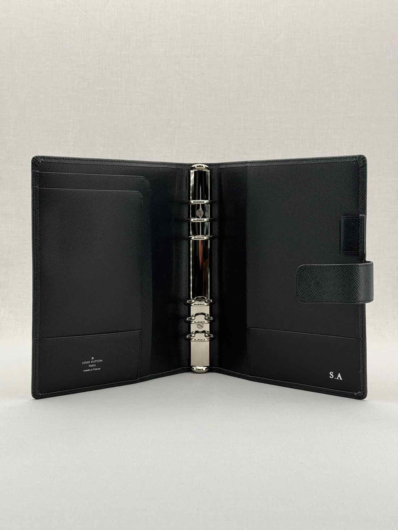 LOUIS VUITTON Black Agenda Cover