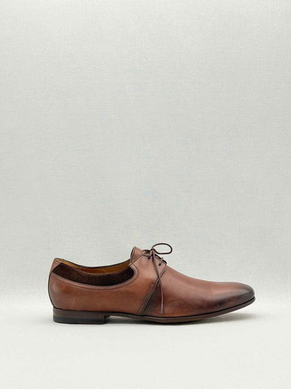 GUCCI Brown Suede Trim Size EU 41.5 Oxfords