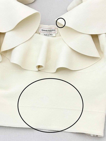 ALEXANDER MCQUEEN Cream Size Small Tank Top