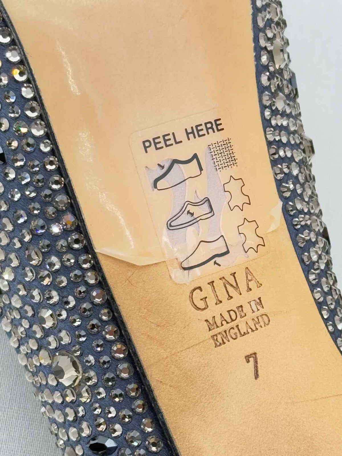 GINA Black Swarovski Embellished Size EU 40 Pumps