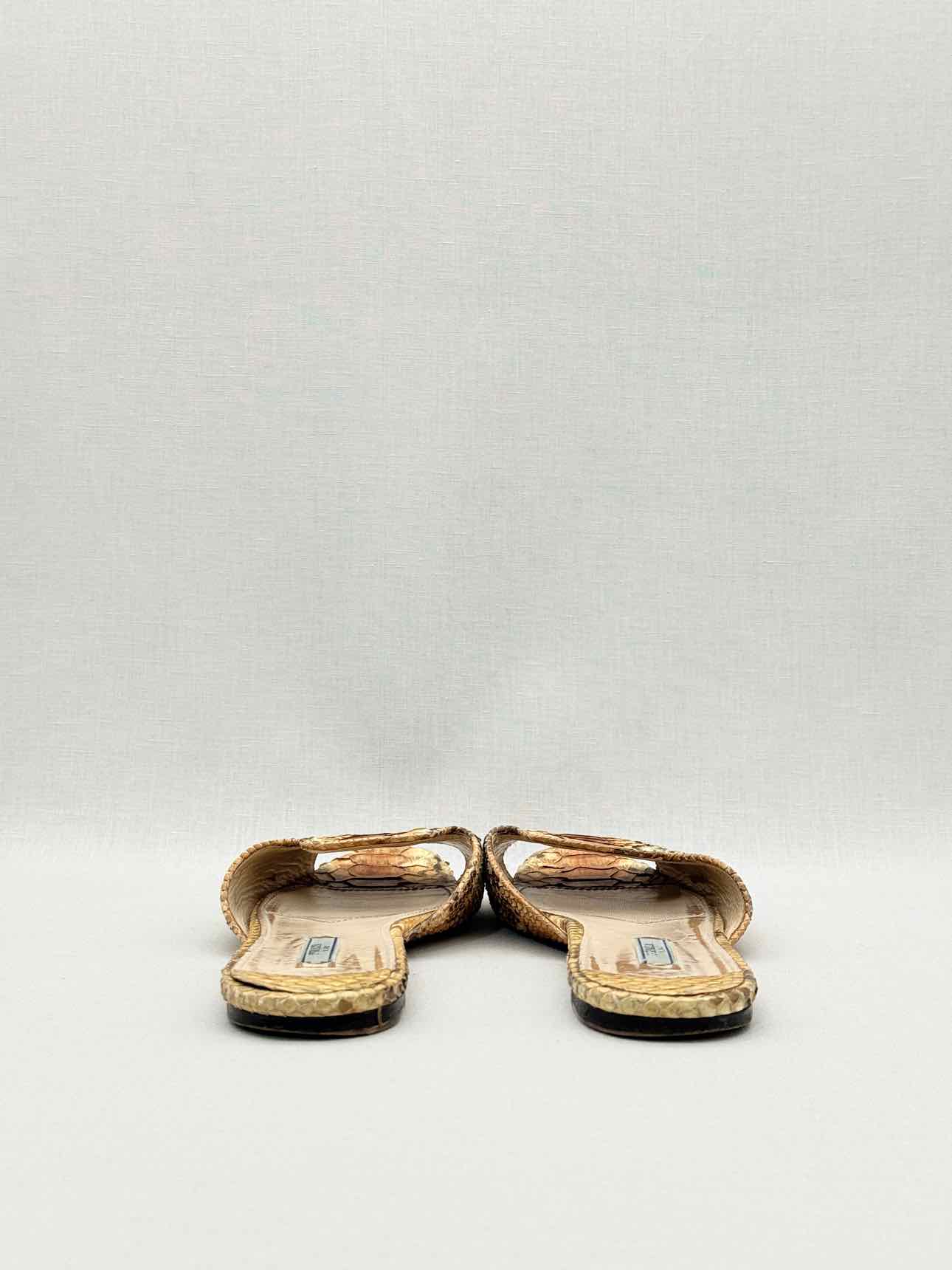 PRADA Brown Size EU 40.5 Sandals