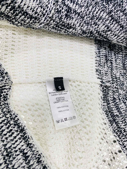 JOSEPH Off-white & Grey Print Size Small Top