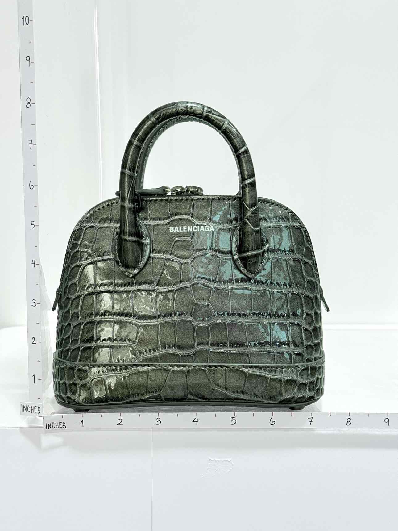 BALENCIAGA Ville Grey Top Handle