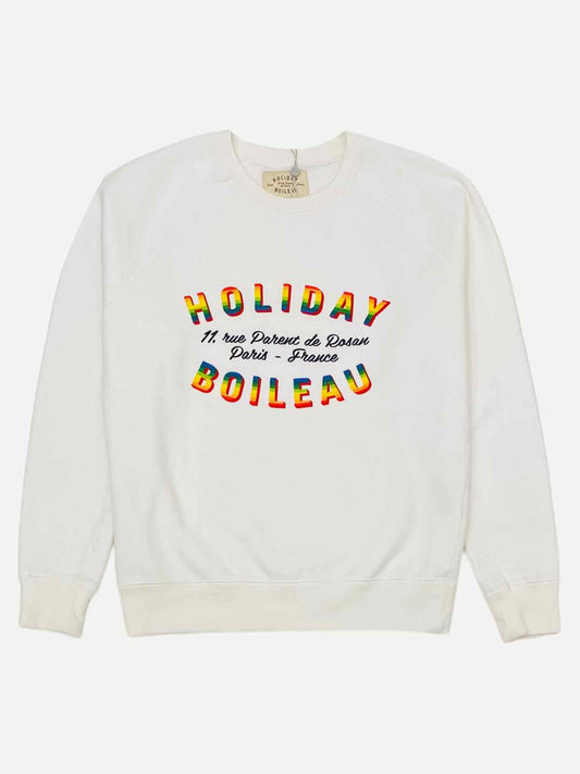 HOLIDAY BOILEAU Basic Cream Sweatshirt