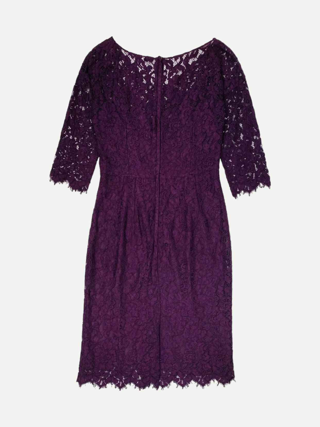DOLCE & GABBANA Plum Size US 8 Knee Length Dress