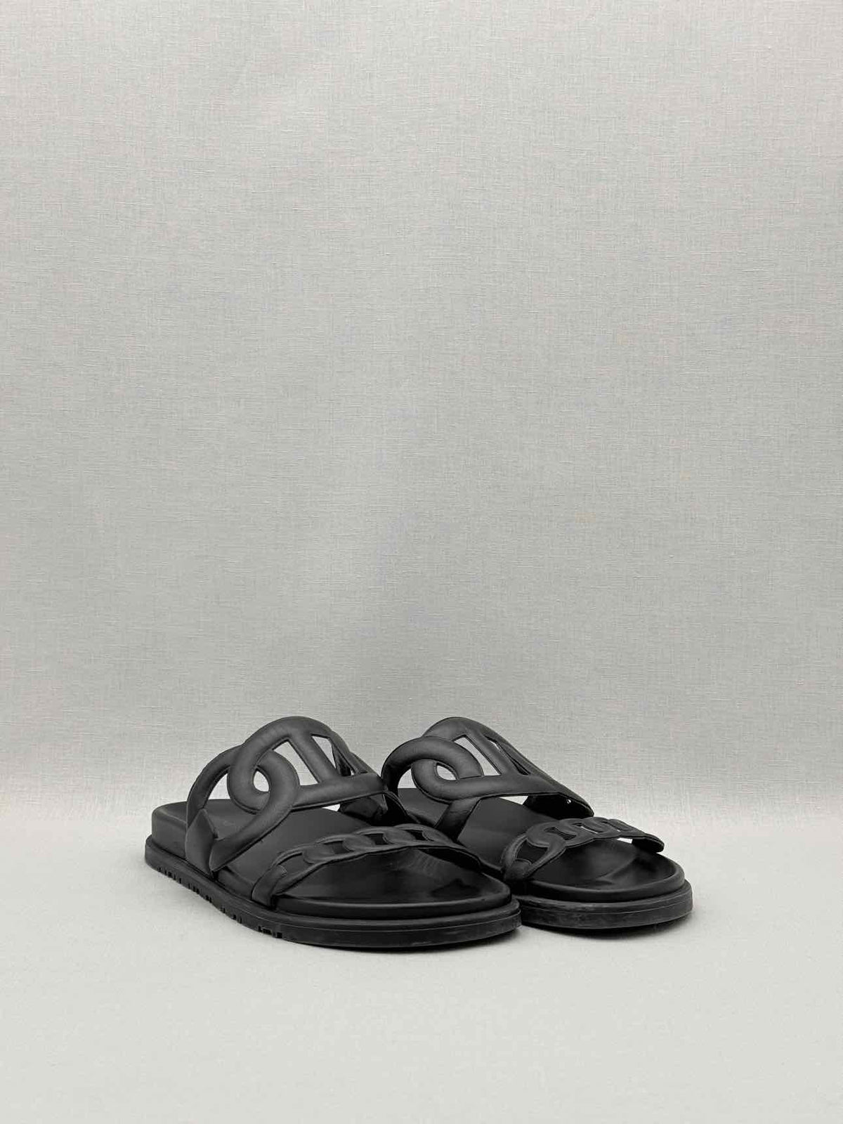 HERMES Extra Black Size EU 38 Sandals