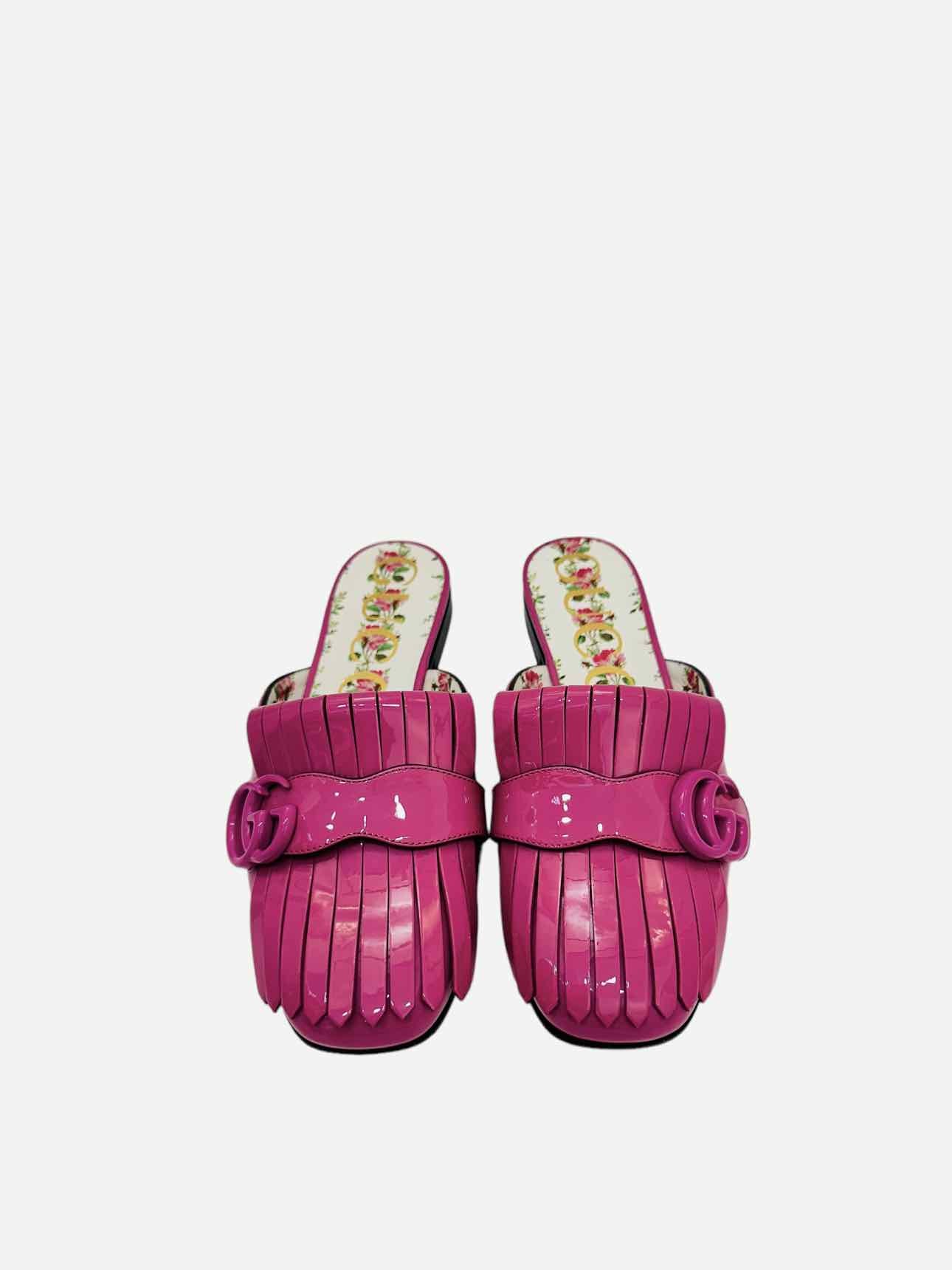 GUCCI Mule Fuchsia Flats 36.5