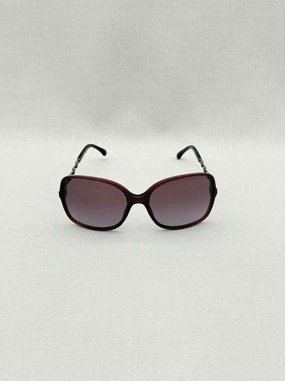 CHANEL Burgundy Sunglasses