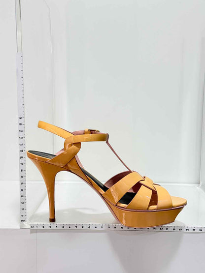 YVES SAINT LAURENT Yellow Size EU 40.5 Platform Sandals