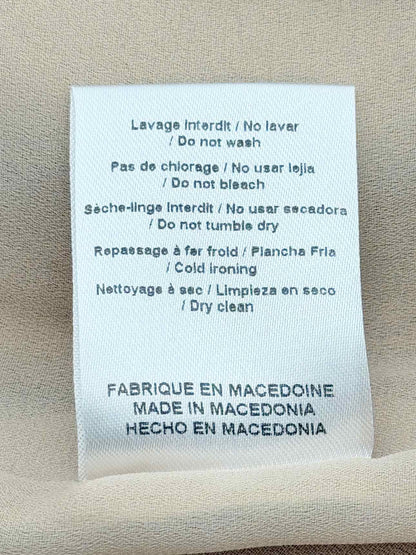 CLAUDIE PIERLOT Beige w/ white Size US 6 Short Dress