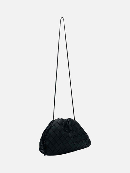 BOTTEGA VENETA The Pouch Black Intrecciato Crossbody