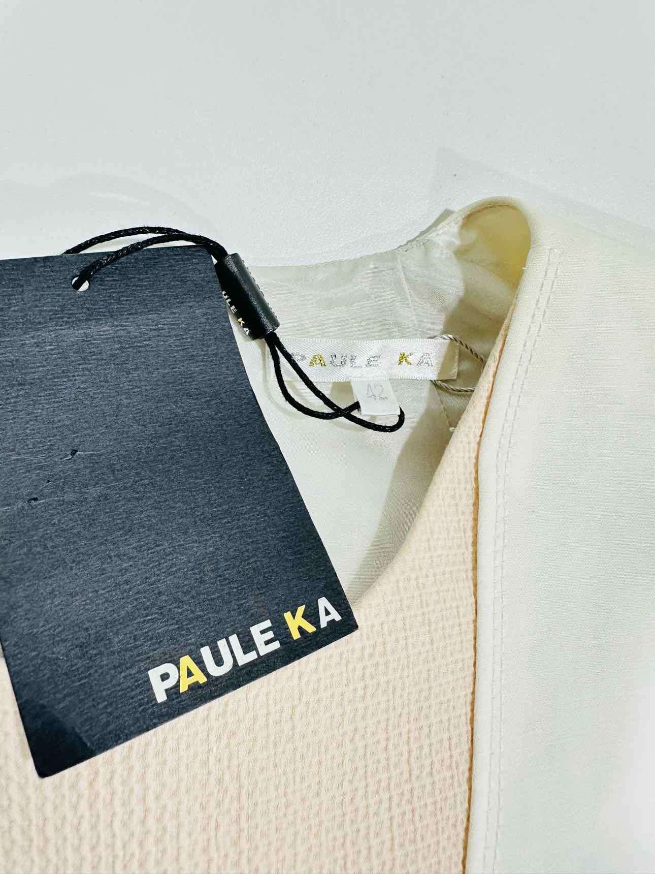 PAULE KA Pink Multicolor Size US 10 Knee Length Dress