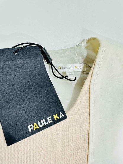 PAULE KA Pink Multicolor Size US 10 Knee Length Dress