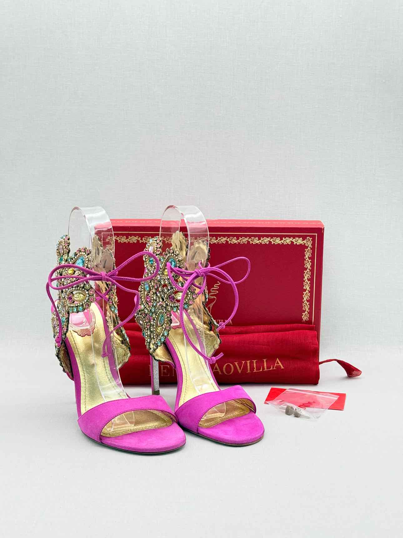 RENE CAOVILLA Pink Size EU 40 Heeled Sandals