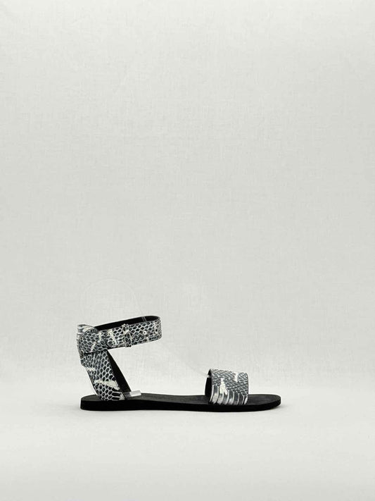 VINCE Black & White Snake Effect Size EU 37 Sandals