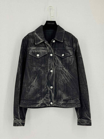 GIVENCHY Black Washed Size US 8 Jacket