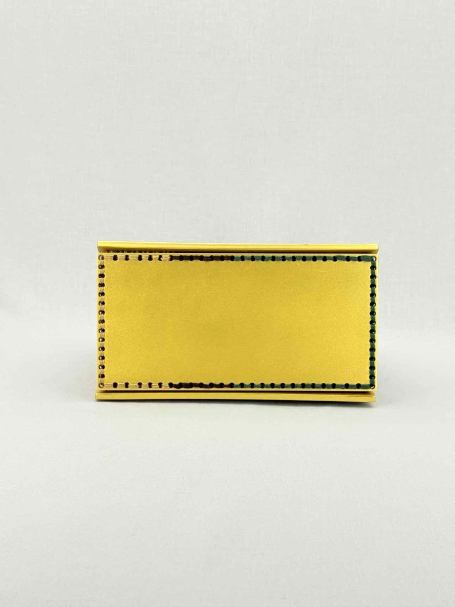 Pre - loved 0711 Yellow Multicolor Knit Shoulder Bag at Reems Closet