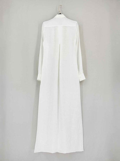 Pre-loved 100 % CAPRI Origami White Size XSmall Long Dress at Reems Closet
