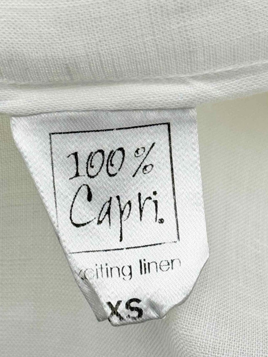 Pre-loved 100 % CAPRI Origami White Size XSmall Long Dress at Reems Closet