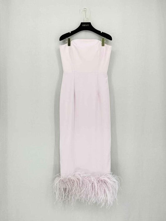 Pre-loved 16ARLINGTON Minelli Pink Size US 6 Midi Dress at Reems Closet