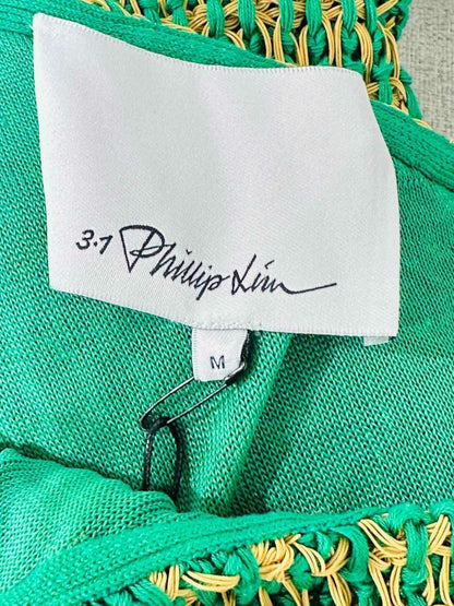 3.1 PHILLIP LIM Green & Yellow Size Medium Long Dress - Reems Closet 3.1 PHILLIP LIM Green & Yellow Size Medium Long Dress - Reems Closet