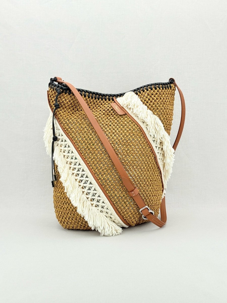 Pre - loved 3.1 PHILLIP LIM Marlee Beige & Cream Shoulder Bag at Reems Closet