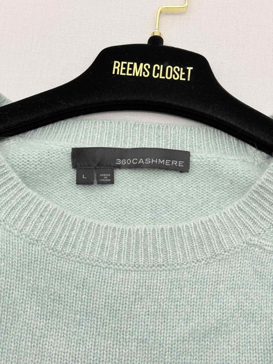 Pre - loved 360CASHMERE Mint Green Size Large Sweater at Reems Closet