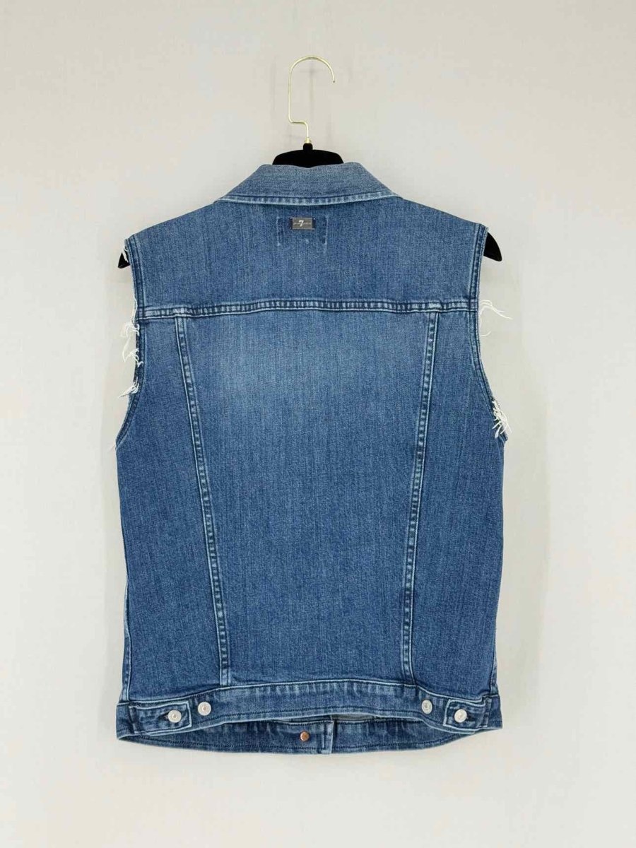 Pre - loved 7 FOR ALL MANKIND Blue Size Small Top at Reems Closet