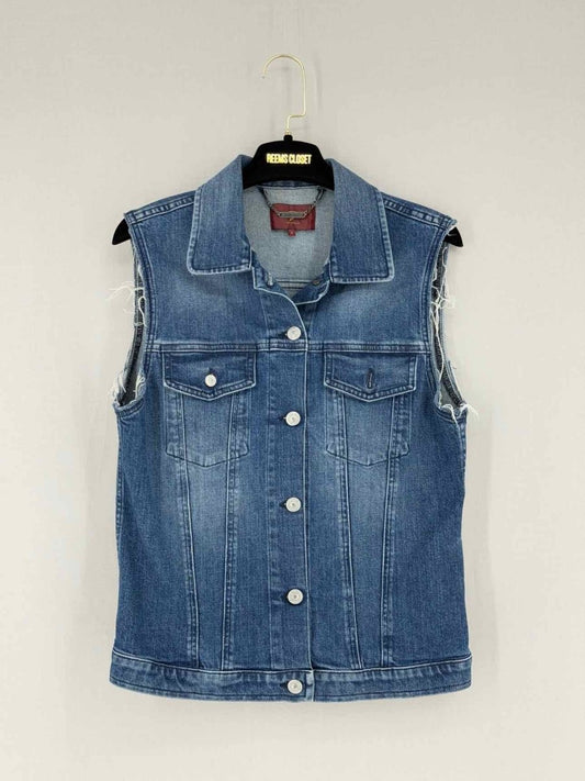 Pre - loved 7 FOR ALL MANKIND Blue Size Small Top at Reems Closet