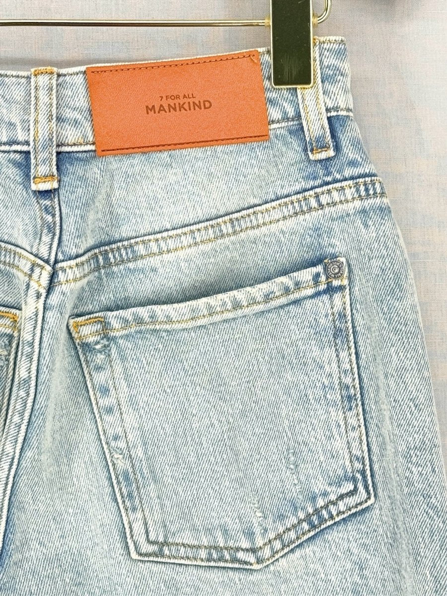 Pre - loved 7 FOR ALL MANKIND Faded Blue Size 23 Jeans at Reems Closet