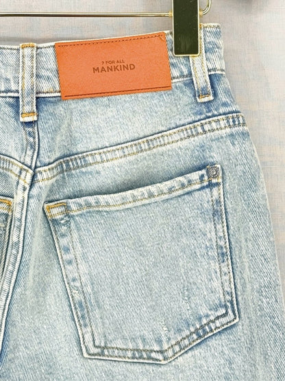 Pre - loved 7 FOR ALL MANKIND Faded Blue Size 23 Jeans at Reems Closet
