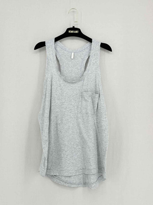 Pre - loved 7 FOR ALL MANKIND Grey Size Large Tank Top at Reems Closet