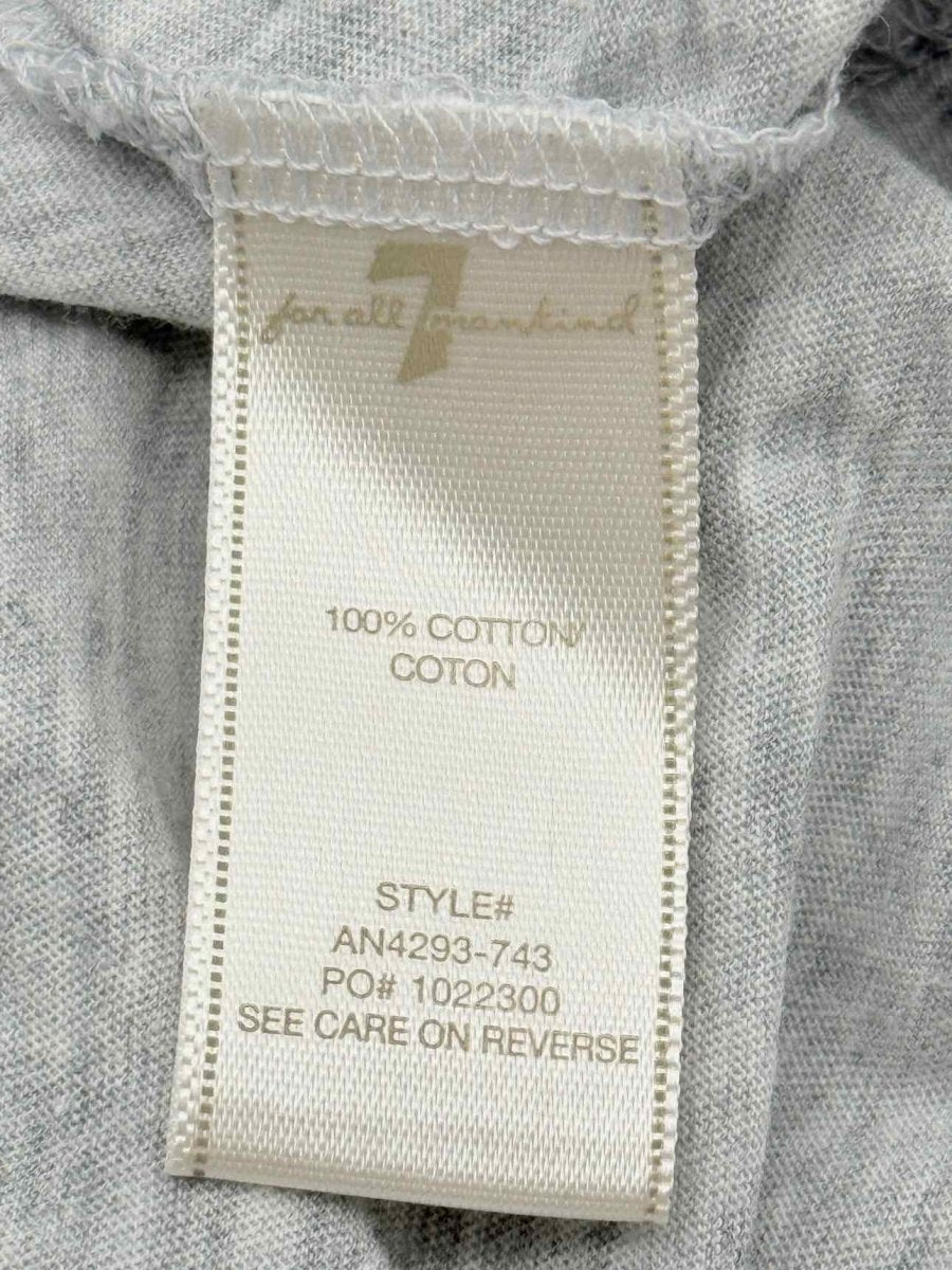 Pre - loved 7 FOR ALL MANKIND Grey Size Large Tank Top at Reems Closet