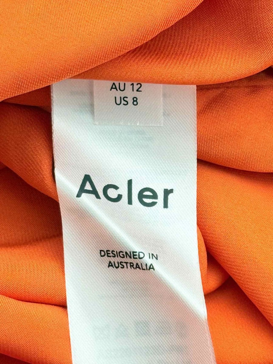 Pre - loved ACLER Ashland Orange Floral Size US 8 Long Dress at Reems Closet