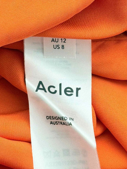 Pre - loved ACLER Ashland Orange Floral Size US 8 Long Dress at Reems Closet