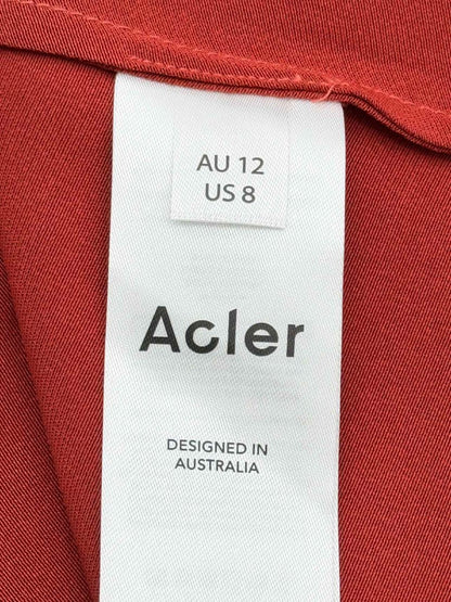 Pre - loved ACLER Rusty Orange Size US 8 Midi Dress at Reems Closet
