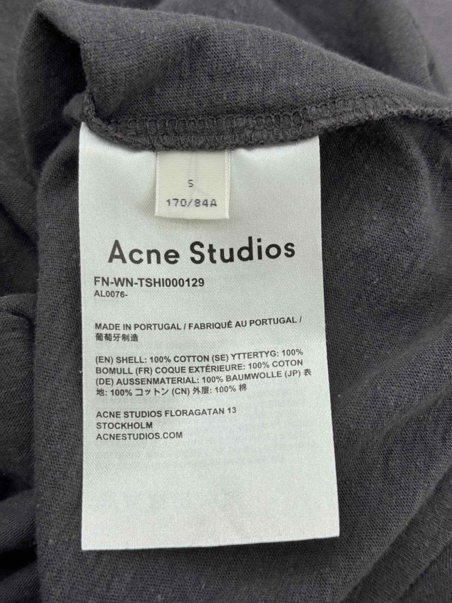 Pre - loved ACNE Grey Multicolor Print Size Small Top at Reems Closet